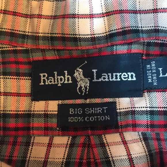 NWOT Men’s Ralph Lauren Large / Big Shirt 👔❤️ - Picture 3 of 6